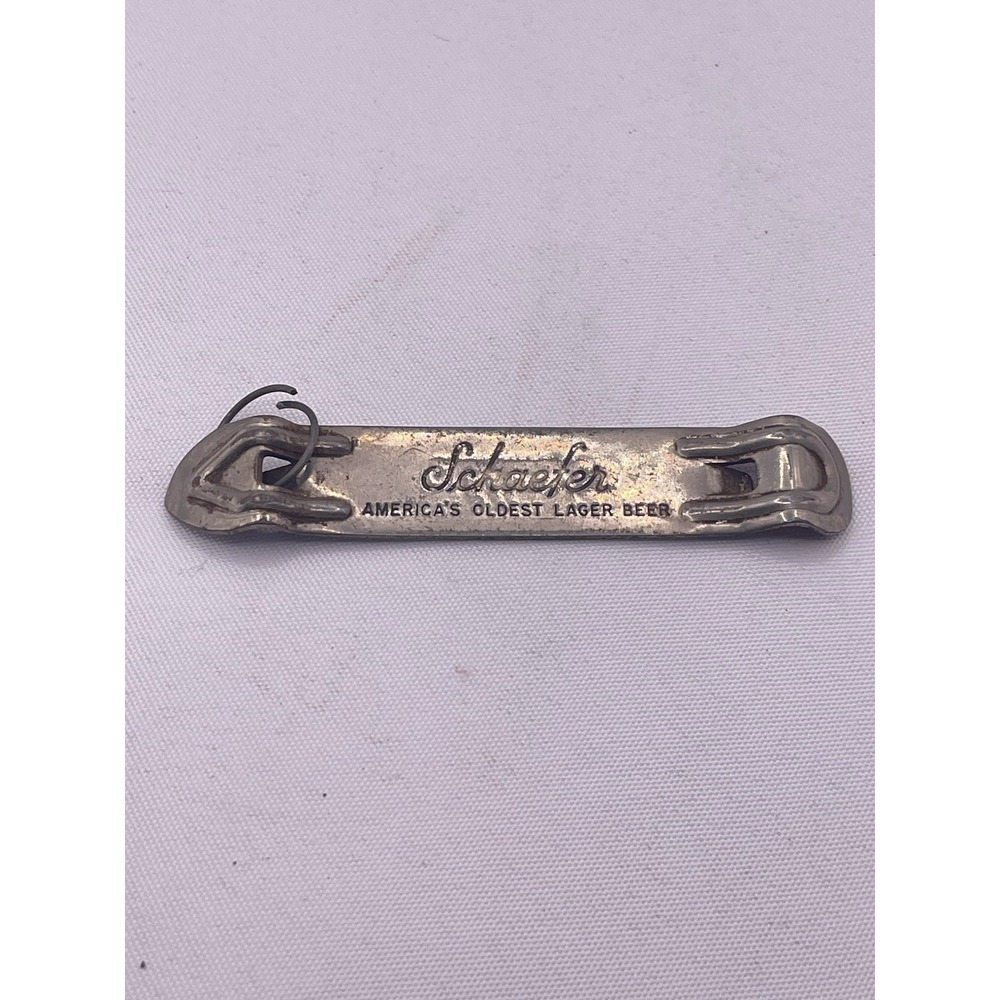 Metal Can Bottle Opener Schaefer America's Oldest Lager Beer At its Best‎ -B